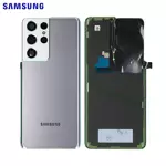Cache Arrière Original Samsung Galaxy S21 Ultra 5G G998 GH82-24499B Phantom Silver