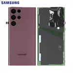 Cache Arrière Samsung Galaxy S22 Ultra S908 GH82-27457B/GH82-27458B Bordeaux