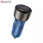 Chargeur Allume-Cigare Yesido Y51 36W Bleu