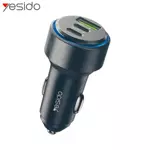 Chargeur Allume-Cigare Yesido Y50 60W Noir
