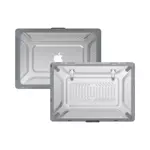 Coque de Protection Renforcée avec Support Apple MacBook Pro Retina 14" M1 Pro/M1 Max (2021) A2442/MacBook Pro 14" M2 Pro/M2 Max (2023) A2779 Gris
