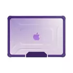 Coque de Protection Renforcée avec Support Apple MacBook Pro Retina 14" M1 Pro/M1 Max (2021) A2442/MacBook Pro 14" M2 Pro/M2 Max (2023) A2779 Violet