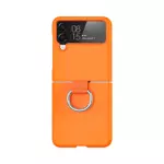 Coque de Protection Samsung Galaxy Z Flip 4 5G F721 Z-FL2 avec Anneau Orange