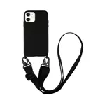 Coque Silicone avec Bandoulière Apple iPhone 11 (#1) Noir