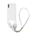 Coque Silicone avec Bandoulière Apple iPhone 11 (#16) Blanc