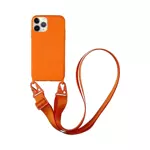 Coque Silicone avec Bandoulière Apple iPhone 11 Pro Max (#13) Orange