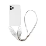 Coque Silicone avec Bandoulière Apple iPhone 11 Pro Max (#16) Blanc