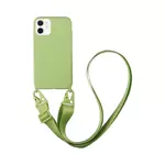 Coque Silicone avec Bandoulière Apple iPhone 12 Mini (#12) Vert Clair