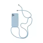 Coque Silicone avec Cordon Apple iPhone 14 Pro Max (03) Bleu Clair