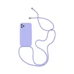 Coque Silicone avec Cordon Apple iPhone 15 Pro Max (04) Violet