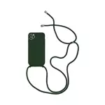Coque Silicone avec Cordon Apple iPhone 15 Pro (10) Vert Foncé