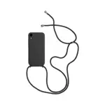 Coque Silicone avec Cordon Apple iPhone XR (08) Noir