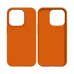 Coque Silicone Compatible pour Apple iPhone 12/iPhone 12 Pro (#13) Orange