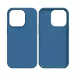 Coque Silicone Compatible pour Apple iPhone 12/iPhone 12 Pro (#20) Bleu Marine