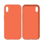 Coque Silicone Compatible pour Apple iPhone X/iPhone XS /02 Orange