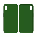 Coque Silicone Compatible pour Apple iPhone X/iPhone XS (#52) Vert Foncé