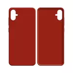 Coque Silicone Compatible pour Samsung Galaxy A04e A042 (#1) Rouge