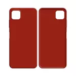 Coque Silicone Compatible pour Samsung Galaxy A12 A125/Galaxy M12 M127 (#1) Rouge