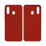 Coque Silicone Compatible pour Samsung Galaxy A20e A202 (#1) Rouge