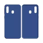 Coque Silicone Compatible pour Samsung Galaxy A20e A202 (#16) Bleu Marine