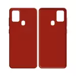 Coque Silicone Compatible pour Samsung Galaxy A21S A217 (#1) Rouge