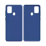 Coque Silicone Compatible pour Samsung Galaxy A21S A217 (#16) Bleu Marine