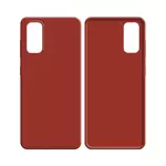Coque Silicone Compatible pour Samsung Galaxy S20 G980/Galaxy S20 5G G981 (#1) Rouge