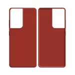 Coque Silicone Compatible pour Samsung Galaxy S21 Ultra 5G G998 (#1) Rouge