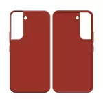 Coque Silicone Compatible pour Samsung Galaxy S22 Plus S906 (#1) Rouge