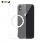 Coque Silicone MagSafe Compatible pour Apple iPhone X/iPhone XS Transparent