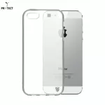 Coque Silicone PROTECT pour Apple iPhone 5/iPhone 5S/iPhone SE (1er Gen) Transparent