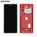 Ecran & Tactile Original Samsung Galaxy S20 FE 5G G781/Galaxy S20 FE 4G G780 GH82-24220E/GH82-24214E/GH82-24215E Cloud Red