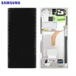 Ecran & Tactile Original Samsung Galaxy S22 Ultra S908 GH82-27488C GH82-27489C Blanc