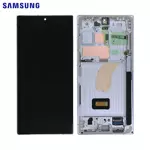 Ecran & Tactile Original Samsung Galaxy S23 Ultra 5G S918 GH82-30465B GH82-30466B Crème