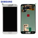 Ecran & Tactile Original Samsung Galaxy S5 G900 GH97-15959A/GH97-15734A Blanc