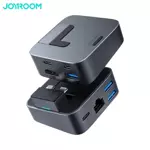 Hub JOYROOM S-H121 J-Cube Multifunctional Docking Station pour MacBook Pro à 4 Ports Thunderbolt 3 (USB-C) Gris