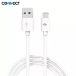 Pack Câble Data USB vers Lightning CONNECT (1m) Bulk x10 Blanc