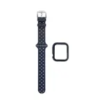 Protection Silicone pour Apple Watch 42mm avec Bracelet Boucle (15) Bleu Marine