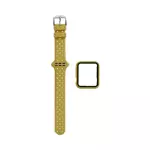 Protection Silicone pour Apple Watch 40mm avec Bracelet Boucle (11) Jaune