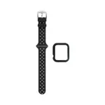 Protection Silicone pour Apple Watch 38mm avec Bracelet Boucle (3) Noir