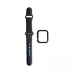 Protection Silicone pour Apple Watch 38mm avec Bracelet Sport (1) Noir