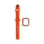 Protection Silicone pour Apple Watch 38mm avec Bracelet Sport (10) Orange