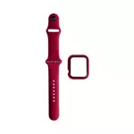Protection Silicone pour Apple Watch 40mm avec Bracelet Sport (13) Rose Rouge