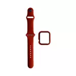 Protection Silicone pour Apple Watch 38mm avec Bracelet Sport (3) Rouge