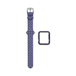 Protection Silicone pour Apple Watch 41mm avec Bracelet Boucle (7) Violet