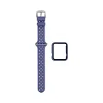 Protection Silicone pour Apple Watch 44mm avec Bracelet Boucle (7) Violet