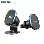 Support Smartphone Magnétique pour Voiture CONNECT MC-SV01 avec 2 Fixations Noir